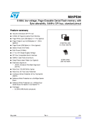 Datasheet M25PE80-VMP6P производства STMicroelectronics